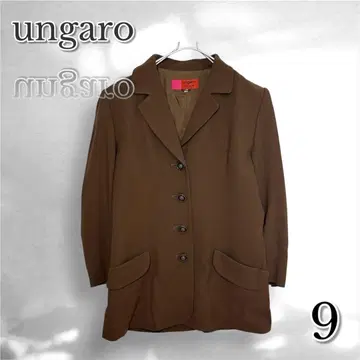 ungaro 웅가로 울 자켓 브라운 M 포멀 겉옷 레트로