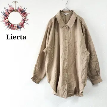 Lierta 실크 셔츠 빅 실루엣 겉옷 UV 대책 심플 40