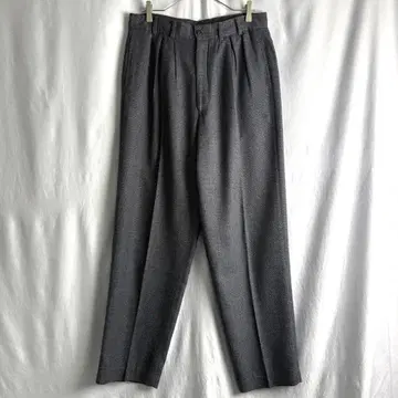 80년대 홍콩 생산 BAXTER 4턱 레이온 슬랙스 W33 x L32