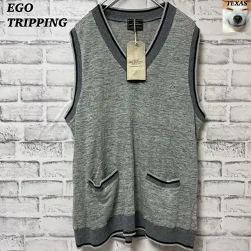 택 포함! EGO TRIPPING 린넨 베스트 베스트 일본제