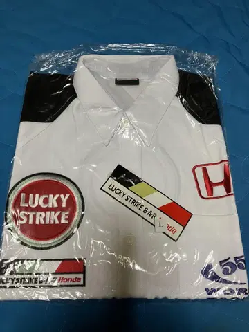 F1 LUCKY STRIKE BAR HONDA 팀 반팔 셔츠 미사용품