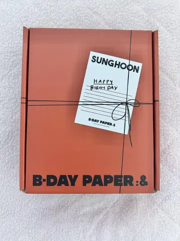 ENHYPEN 송훈 B-DAY PAPER