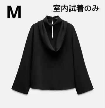 ZARA 자라 블랙 브라우저 긴팔 셔츠 M 사이즈
