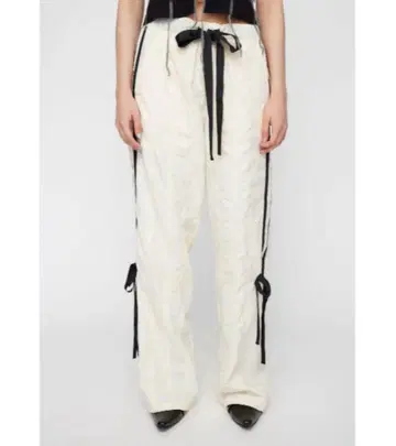 LAGUAGEM WAIST RIBBON 팬츠