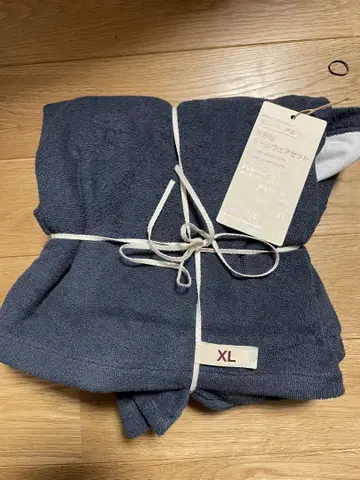 무인양품 입는 타월 양면 파일 5부 소매 셔츠만 XL