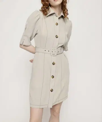 SLY TUCK SLEEVE FRONT BUTTON 원피스 미니원피스