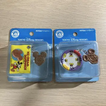 도쿄 디즈니랜드 후드 스트랩 쿠키 샌드 아이스 와플