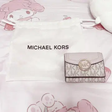 MICHEAL KORS 삼중 접이식 지갑 핑크