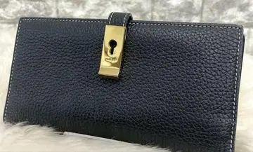 현행 새상품급 BALLY 발리 가죽 장지갑 블랙 골드 금장 장식