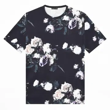 LAD MUSICIAN 23SS 꽃무늬 BIG 티셔츠 네이비 17SS