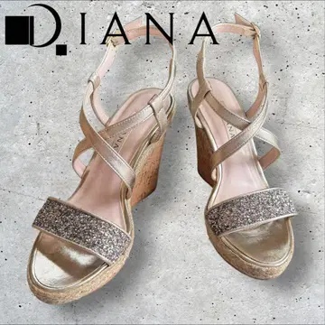 DIANA 다이애나 힐 웨지솔 통굽 샌들 글리터 M