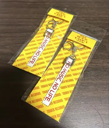 타워레코드 러버 밴드 키링 2개 세트