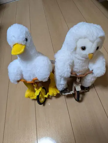 챠리 올빼미 기믹 챠리 오리 기믹 봉제 인형 2종 세트
