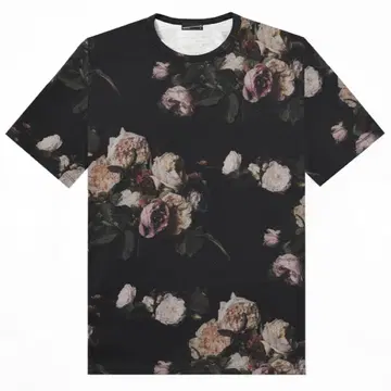 LAD MUSICIAN 23SS 꽃무늬 BIG T셔츠 블랙 17SS