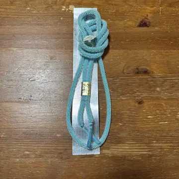 비즈 평직 타마모 오비 고정 띠 스카이블루 비즈