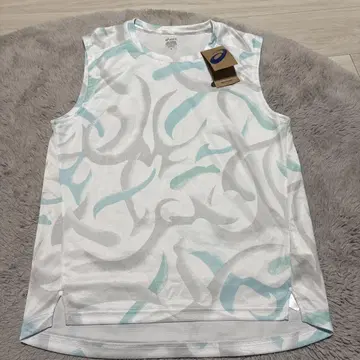 ASICS MEN 슬리브리스 TOP M 사이즈 브릴리언트 화이트