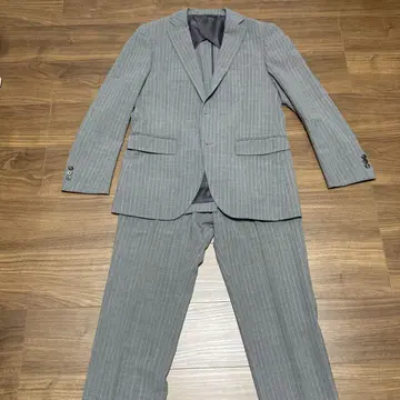 무료배송! 새상품급 수트 컴퍼니 그레이 스트라이프 170cm-6 Drop
