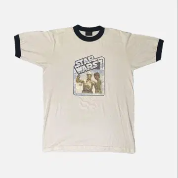 90년대 USA제 Star Wars 티셔츠 C-3PO 링거 티셔츠
