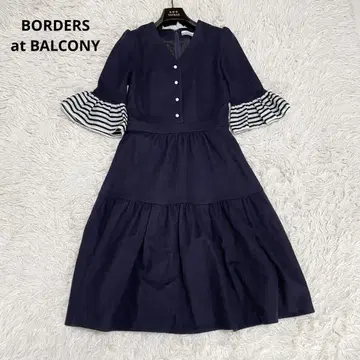 새상품급 BORDERS at BALCONY 울 저지 드레스 티어드