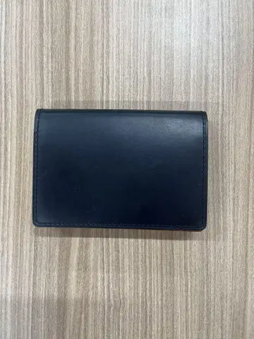 [새상품급] GANZO 가죽 명함지갑 네이비(곤색) 천연 가죽