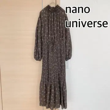 nano universe 나노 유니버스 긴팔 롱 원피스 브라운