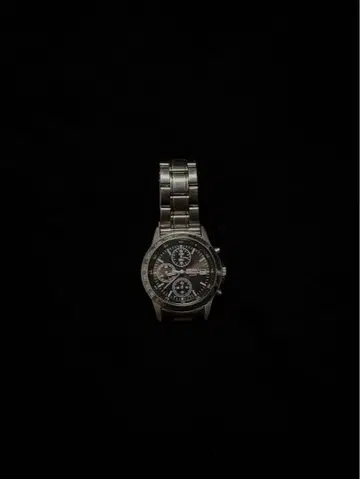 Seiko SN762 블랙 쿼츠 손목시계