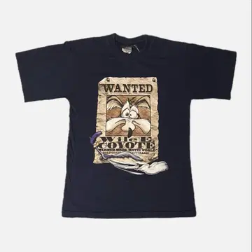 90년대 루니 튠즈 수배서 와일리 코요테 티셔츠