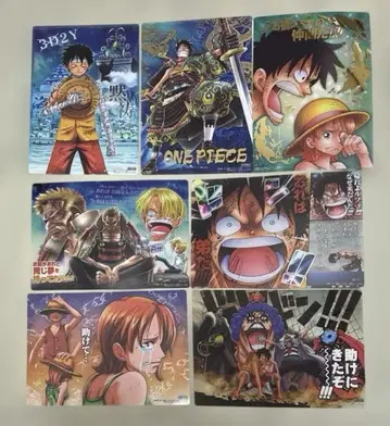 원피스 ONE PIECE 루피 에이스 나미 점보 카드다스