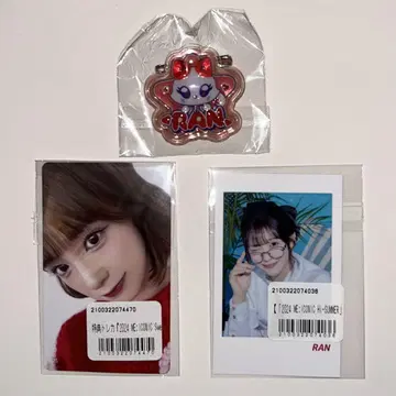 ME:I 이시이 란 RAN 볼록 명찰 트레이딩 카드 폴라로이드 캡슐 토이