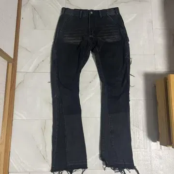 mnml 플레어 데님 팬츠 블랙 29인치