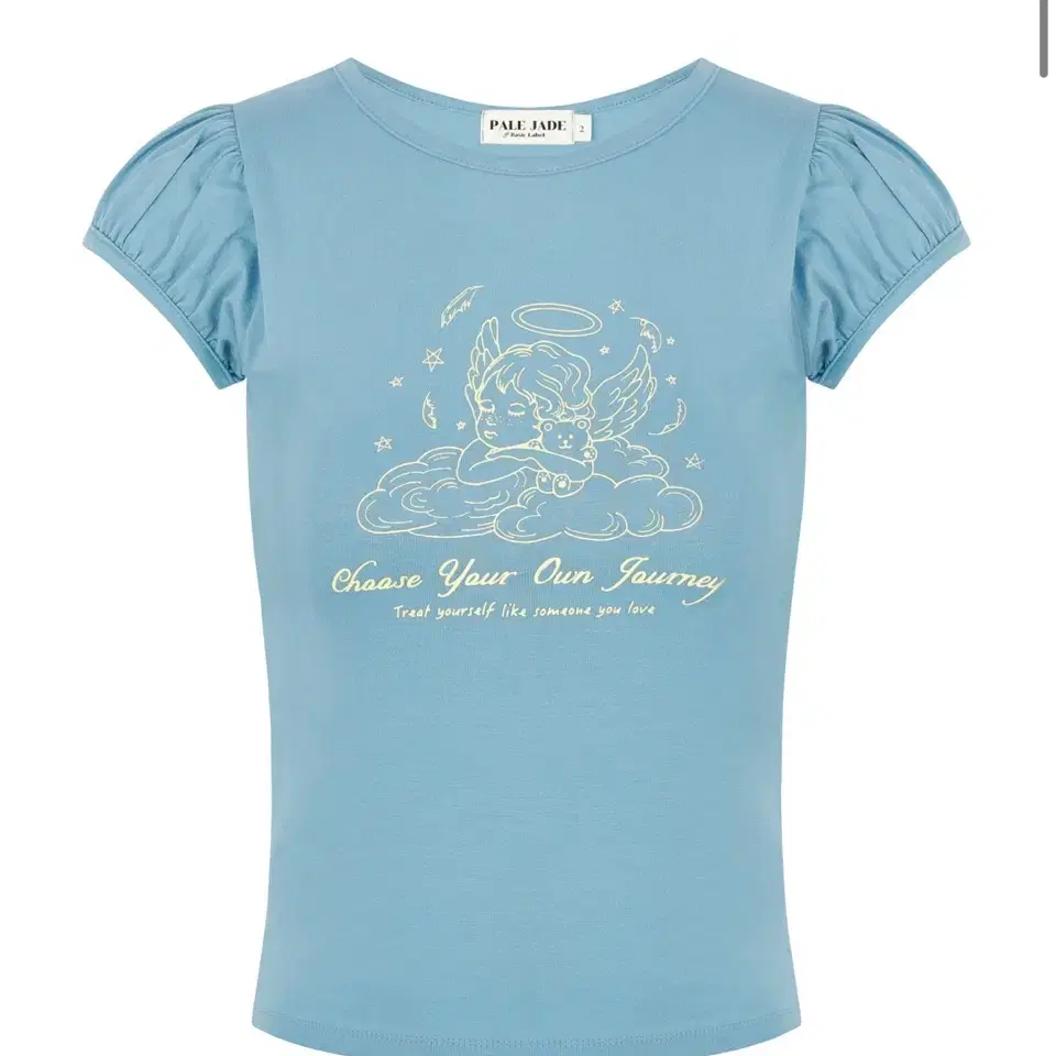 ★PALE JADE★ Angel Puff T PALE JADE | 페일제이드 Pale Jayde Angel Puff Tee Blue Green
