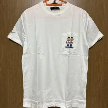 DSQUARED2 화이트 포켓 티셔츠