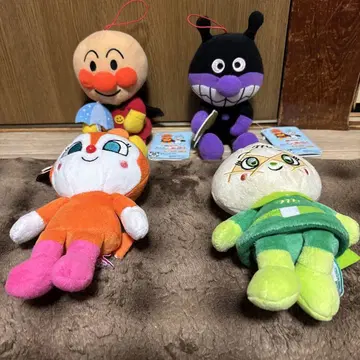 호빵맨 봉제 인형 4체 세트 [새상품]