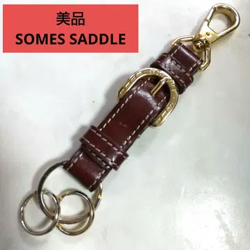 새상품급 SOMES SADDLE 소메스 안장 키링 가죽