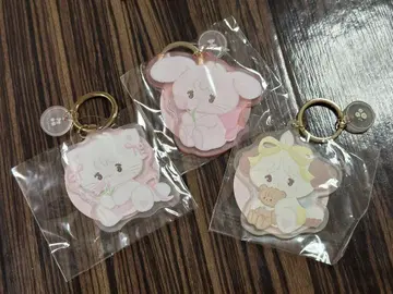 mikko illustrations 아크릴 염색 키링 3개 세트