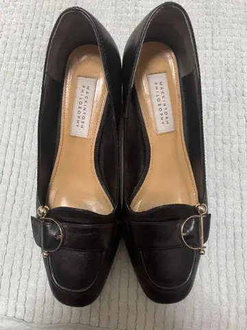 맥킨토시 철학 블랙 로퍼 23cm