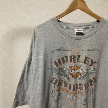 Harley-Davidson 할리 그레이 티셔츠 오버 사이즈