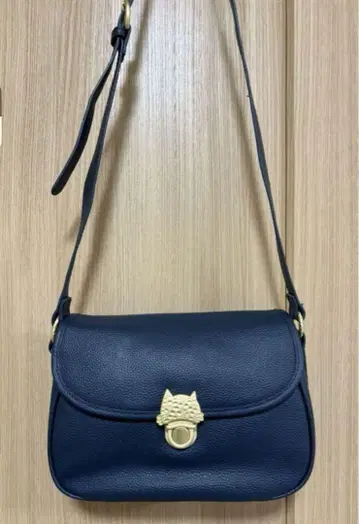 츠모리치사토 칼리 숄더백 네이비 고양이
