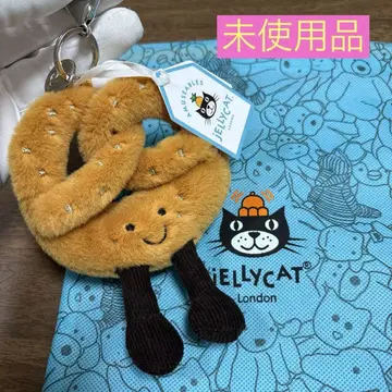 미사용품 젤리캣 Jellycat 프레첼 모양 봉제 인형 키링