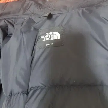 노스페이스 블랙 다운 자켓 3XL
