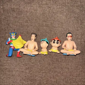 짱구는 못말려 사우나 전5종 풀세트 가챠가챠