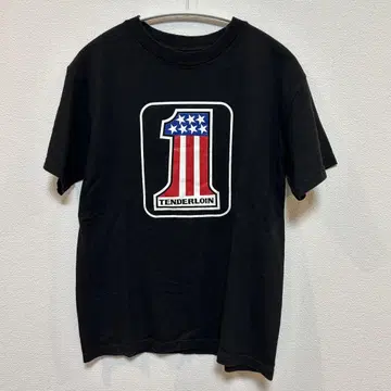 텐더 로인 티셔츠 No.1 ORIGINAL 백 로고 블랙 S