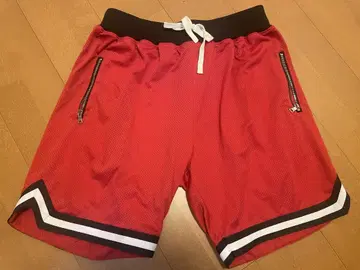 MINTCREW 메쉬 숏팬츠 레드