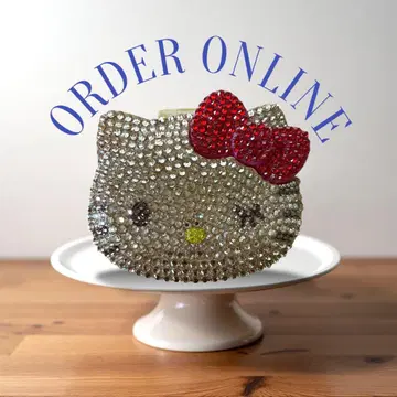산리오 kitty 일광화상 키티 속눈썹 케이스 리본 레드