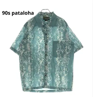 90년대 PATAGONIA pataloha 알로하 셔츠 플로럴 클라이머