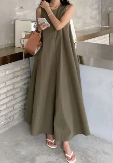 벌스데이 바쉬 A 라인 코튼 탱크 드레스 원피스 짧은 길이