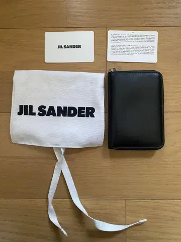 새상품 JIL SANDER 2단 접이식 지갑 라운드 지퍼 지갑