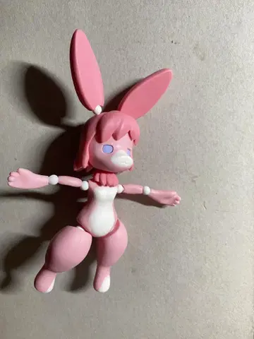 토끼 다동 관절 피규어 레어