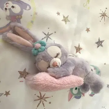 홍콩 디즈니 잠자는 스텔라루 봉제 인형 키체인