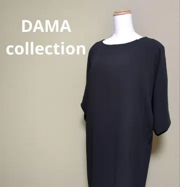 DAMA Collection 돌먼 슬리브 원피스 블랙 포멀